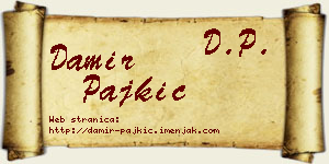 Damir Pajkić vizit kartica